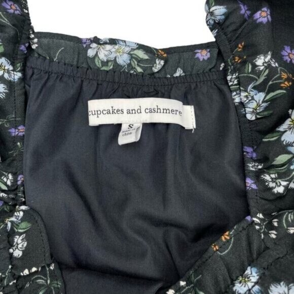 CUPCAKES & CASHMERE Elsie Square Neck Floral Womens Dress Size Small - Picture 11 of 12